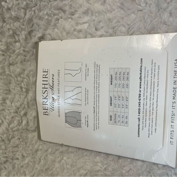 New Plus size Berkshire Ultra Sheers in Light Beige size 1X-2X . - Picture 8 of 8